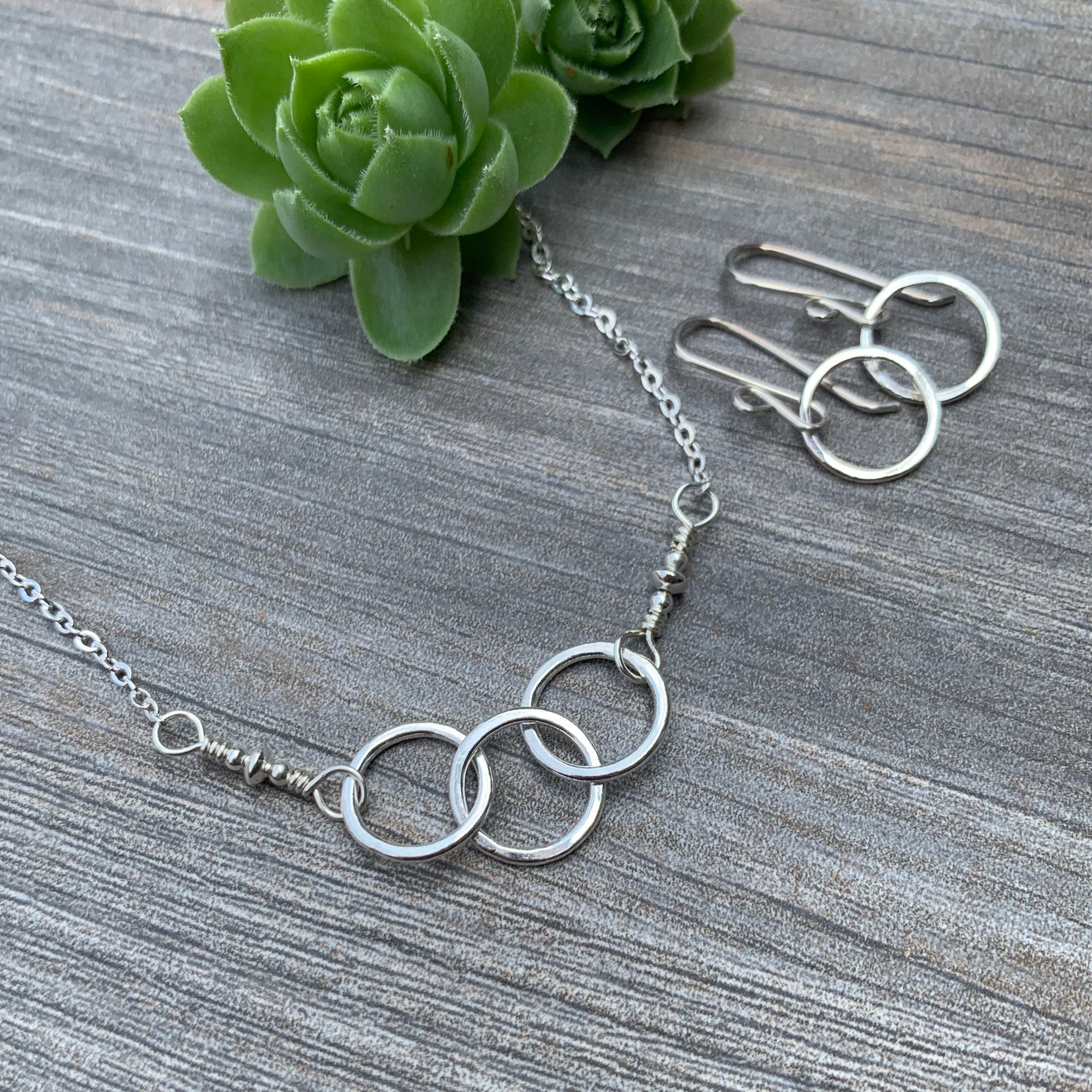 Three Ring Circus Necklace ~ Shiny