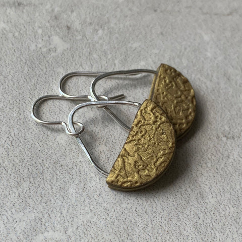 Basket Earrings ~ Gold