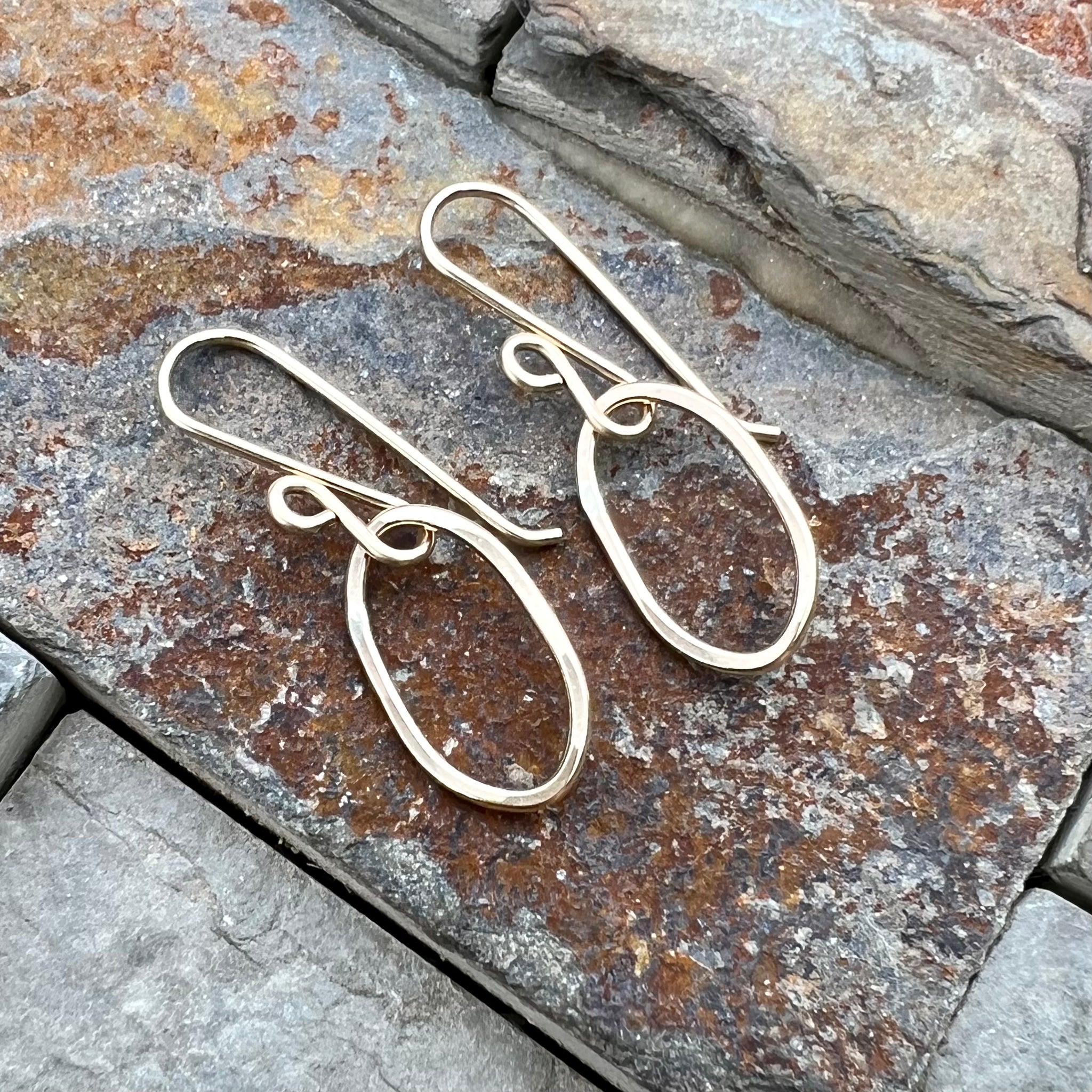 Tiny Oval Earrings ~ Goldfilled