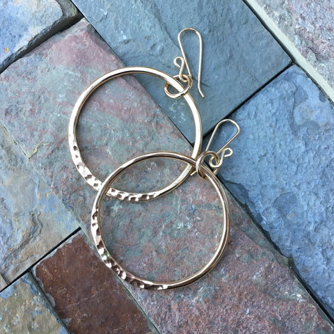 Ring of Fire Earrings ~ Goldfilled