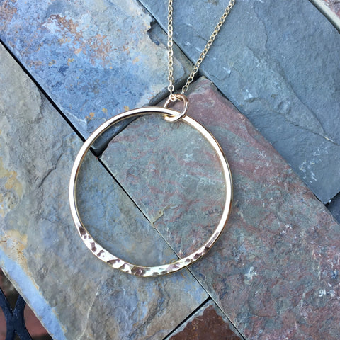 Ring of Fire Necklace ~ Goldfilled