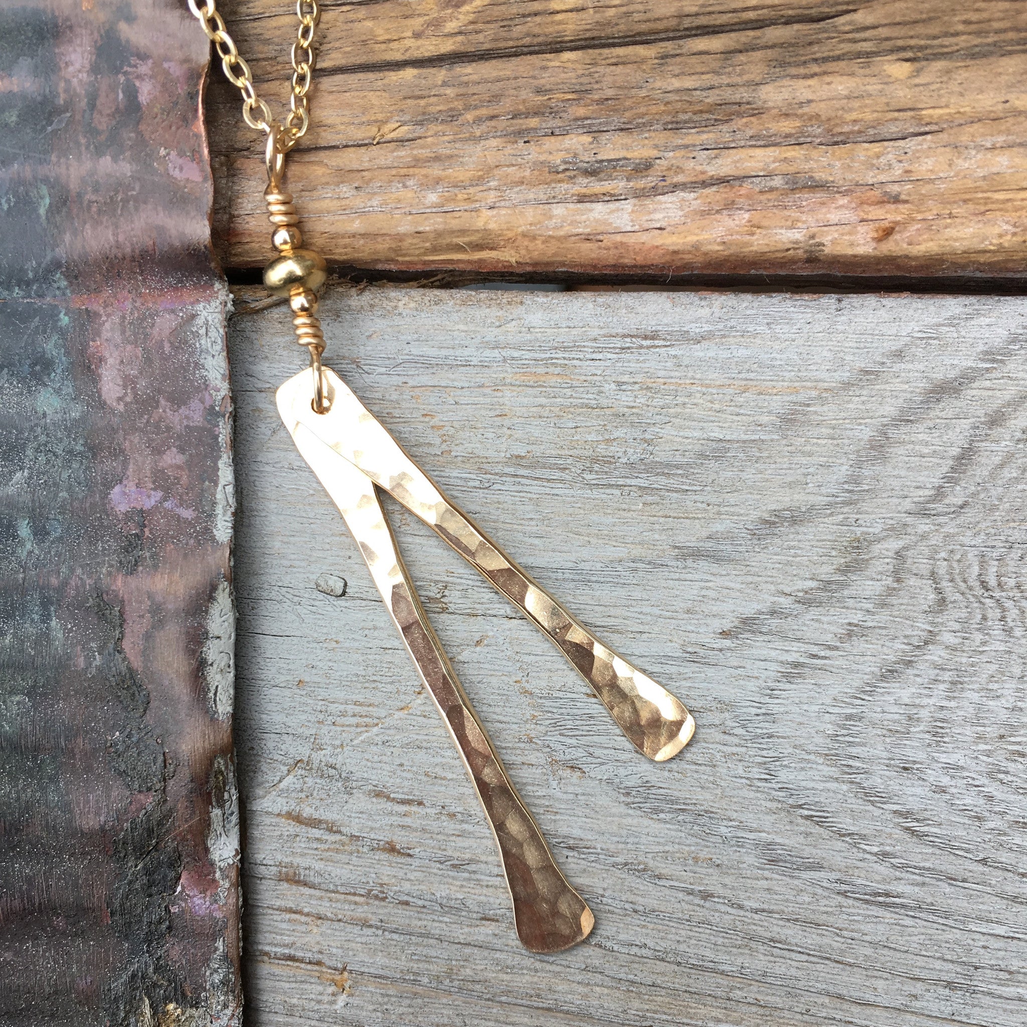 Sticks Necklace ~ Goldfilled