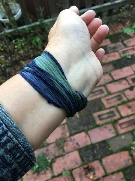 Swirly Wrap Bracelet ~ Oxidized