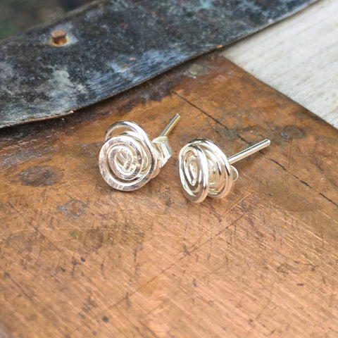 Swirly Stud Earrings