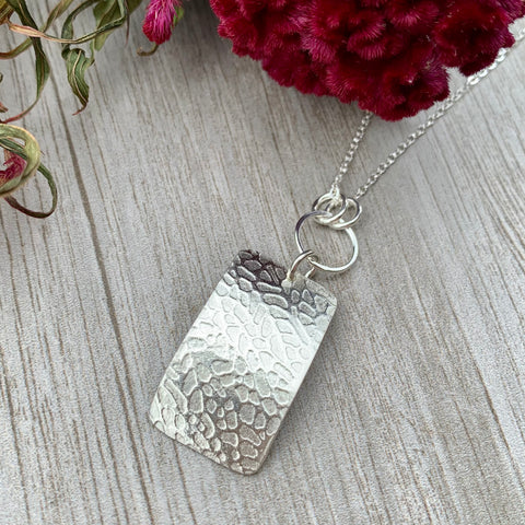 Sea Fan Necklace ~ Sterling Silver