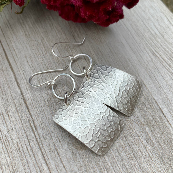 Sea Fan Earrings ~ Sterling Silver