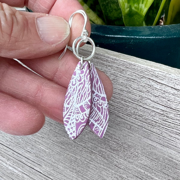 Playful Petal Earrings - Lilac