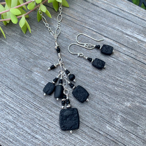 Cluster Necklace ~ Black