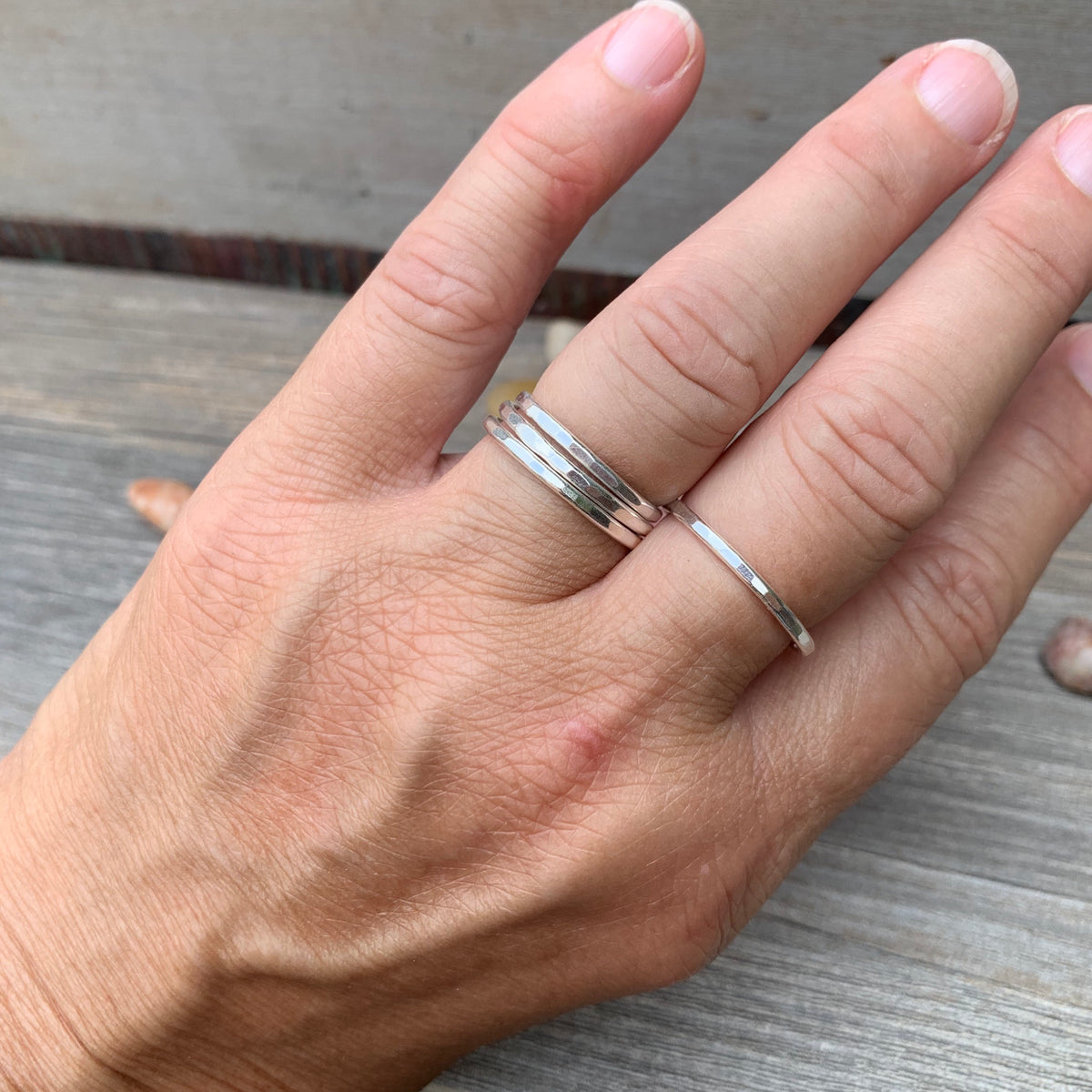 Hammered Stack Rings – Jules Artwear