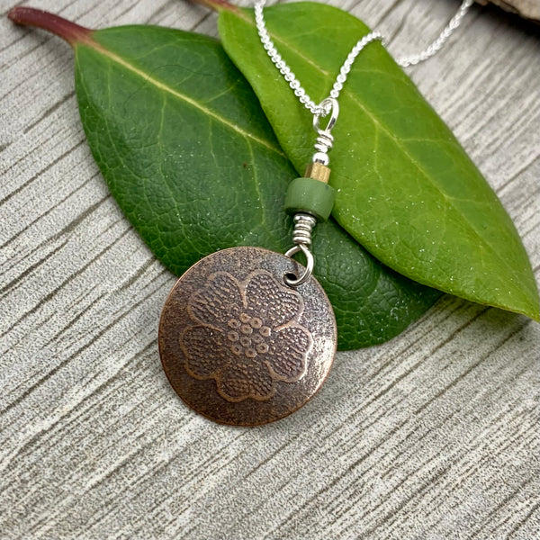 Sweet Posie Necklace ~ Copper