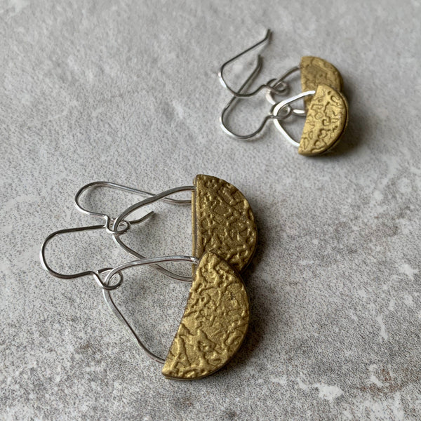 Basket Earrings ~ Gold