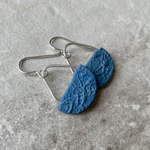 Basket Earrings ~ Blue